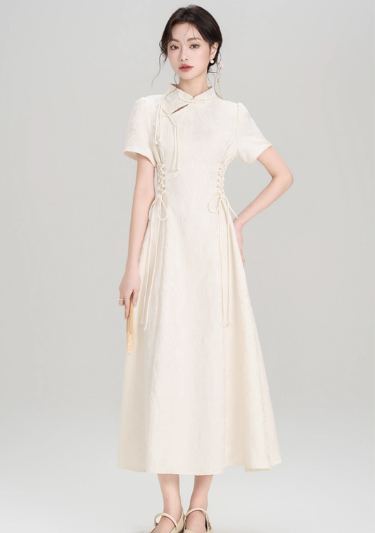 New Chinese style retro waist dress improved cheongsam engagement dress R2366