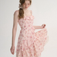 French style skirt short suspender skirt floral dress small flower skirt R2753