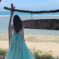 Mint Mambo Beach Resort Dress Halter Neck Dress Temperament Swing Skirt R0209