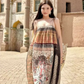 Travel wear retro ethnic style Bohemian suspender dress seaside beach dress R1623