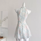 Summer sweet slim waist design short dress R2002