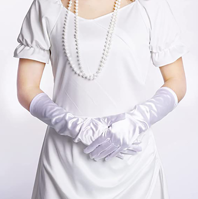 Satin Satin Stretch Wedding Gloves Holiday Party Dinner Dress Gloves     S6218