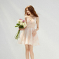 Cherry Blossom Floral Dress French Suspender Dress Holiday Outfit Short Skirt Women Summer R3424
