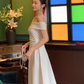 French one-shoulder dress 2025 sexy temperament waist elegant party dress R1488