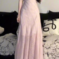 Design pure desire pink vest dress 2025 new seaside vacation gentle temperament slim long skirt R0476