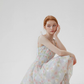 French tea break flower dress holiday floral dress suspender bud dress female summer new style R3488