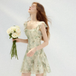 French dress floral suspender skirt design short skirt small skirt women summer R3448