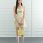 Plaid sweet girl style vest dress female summer A-line French slim suspender skirt R3336