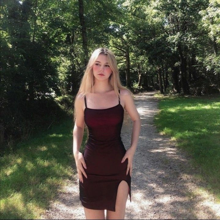 Dark red suspender waist hip skirt homecoming dress R3434