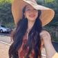 Island travel outfit holiday print dress bohemian beach dress R1562