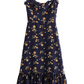 2025 Summer New French Retro Floral Beach Seaside Holiday Suspender Dress R0932