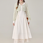 Temperament super fairy fake two piece white dress new holiday dress R1933