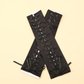 Lace-up fingerless gloves long black satin gloves elbow length suitable for wedding engagement Halloween party     S6219