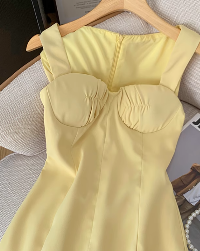 French pure desire suspender dress new style waist slimming temperament short hip skirt dress R4036