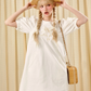 French high-end silk cotton palace embroidery baby doll dress R5211