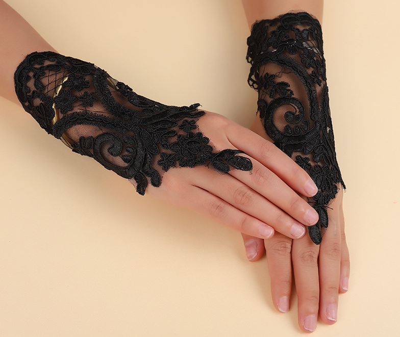 Retro Halloween European and American bride wedding dress annual meeting performance sleeves     S6268