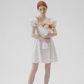 Jasmine French floral dress small fresh sweet puff sleeve short skirt R2763