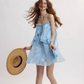 French suspender skirt seaside holiday dress floral skirt short skirt small skirt for women R3494