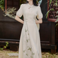 Summer new Chinese retro temperament waist dress improved cheongsam dress R2375