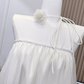 2025 Spring new shoulder pure flower bud skirt high-quality texture cover meat slimming dress R0292