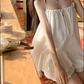 Holiday style suspender dress 2025 pure desire hollow lace a-line short skirt R1219