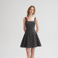French Retro Floral Sling Dress Sleeveless Short Skirt R2760