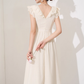 Niche design dress new summer high-end mid-length French temperament waist slimming skirt R4381