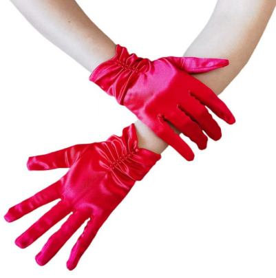Bridal Elegant Satin Gloves Wrist Gloves for Wedding Opera Dinner Party Gloves     S6222