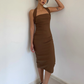 Pure desire French style beautiful halter neck dress female royal sister style temperament sling hip skirt R3043