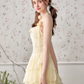 French style ruffled suspender dress for women with a short skirt R4540