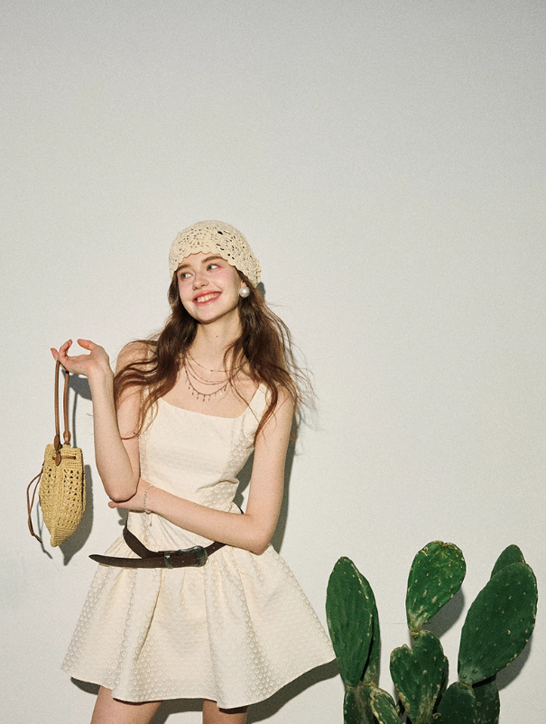 French suspender skirt petite dress short skirt sweet style short skirt high-end female summer R3521