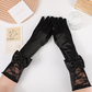 Stage performance long bow lace gloves satin wedding dress bride etiquette performance     S6256