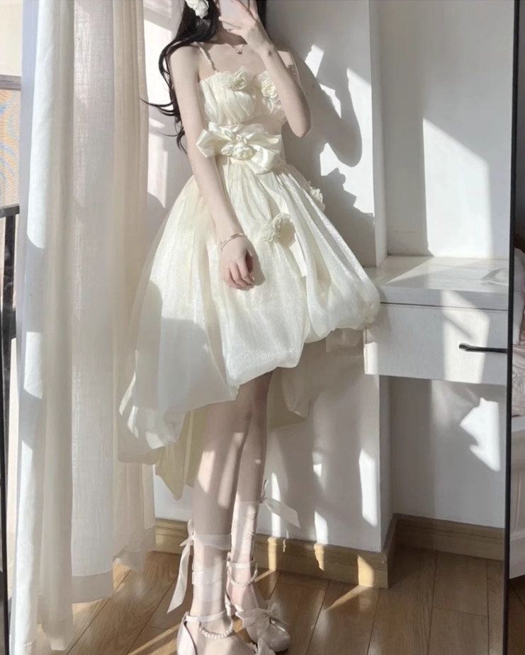 Tea break French lolita Lolita dress princess skirt tutu skirt small dress R1660