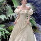 Gentle style one-shoulder neckline slim waist long skirt homecoming dress R3658