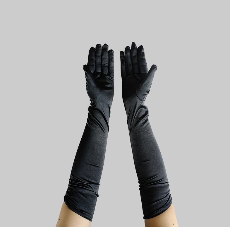 Prom Dinner Party Gloves Elegant Evening Dress Etiquette Dinner Accessories Arm Covers     S6249