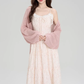 French floral suspender skirt, beautiful and gentle style dress with cardigan two-piece suit R2382