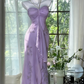 Light green halter neck straps, fitted waist, elegant ball gown R6527