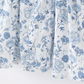 New antique style blue and white porcelain floral pattern niche slimming waist cinching suspender dress new R2878