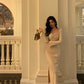 Gentle square neck dress for women new style party dress     S5668
