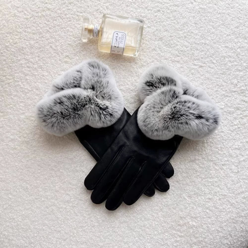 leather gloves for women winter leather gloves windproof       S6208