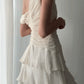 V-neck evening prom dress ruffled party dress      S6148