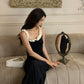Black new custom dress women's summer new party dress     S5716