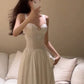 Design sexy white suspender dress summer fairy long dress     S5846