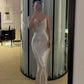 Champagne gold dress sexy mermaid dress long party dress      S6141