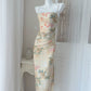 fashion suspender dress New style long party dress      S6041