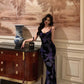 Velvet suspender dress summer new butterfly mermaid party dress    S5609
