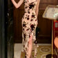 Retro flower dress for women suspender long dress       S6143