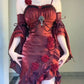 French gorgeous and elegant rose dress      S5731