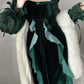 Emerald Rose Dress Halloween Costume Party Dress     S5738