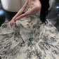 retro print halter dress summer new party dress   S6138